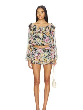 Amanda Uprichard x REVOLVE Dallas Skort in Lisboa Print Medium